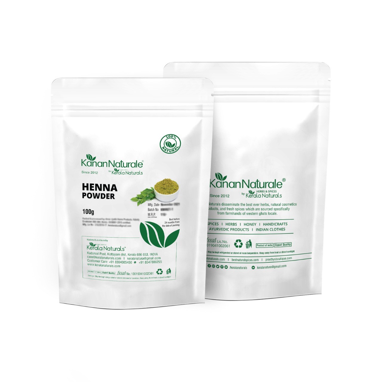 Kerala Naturals Henna Powder  2 * 100gm