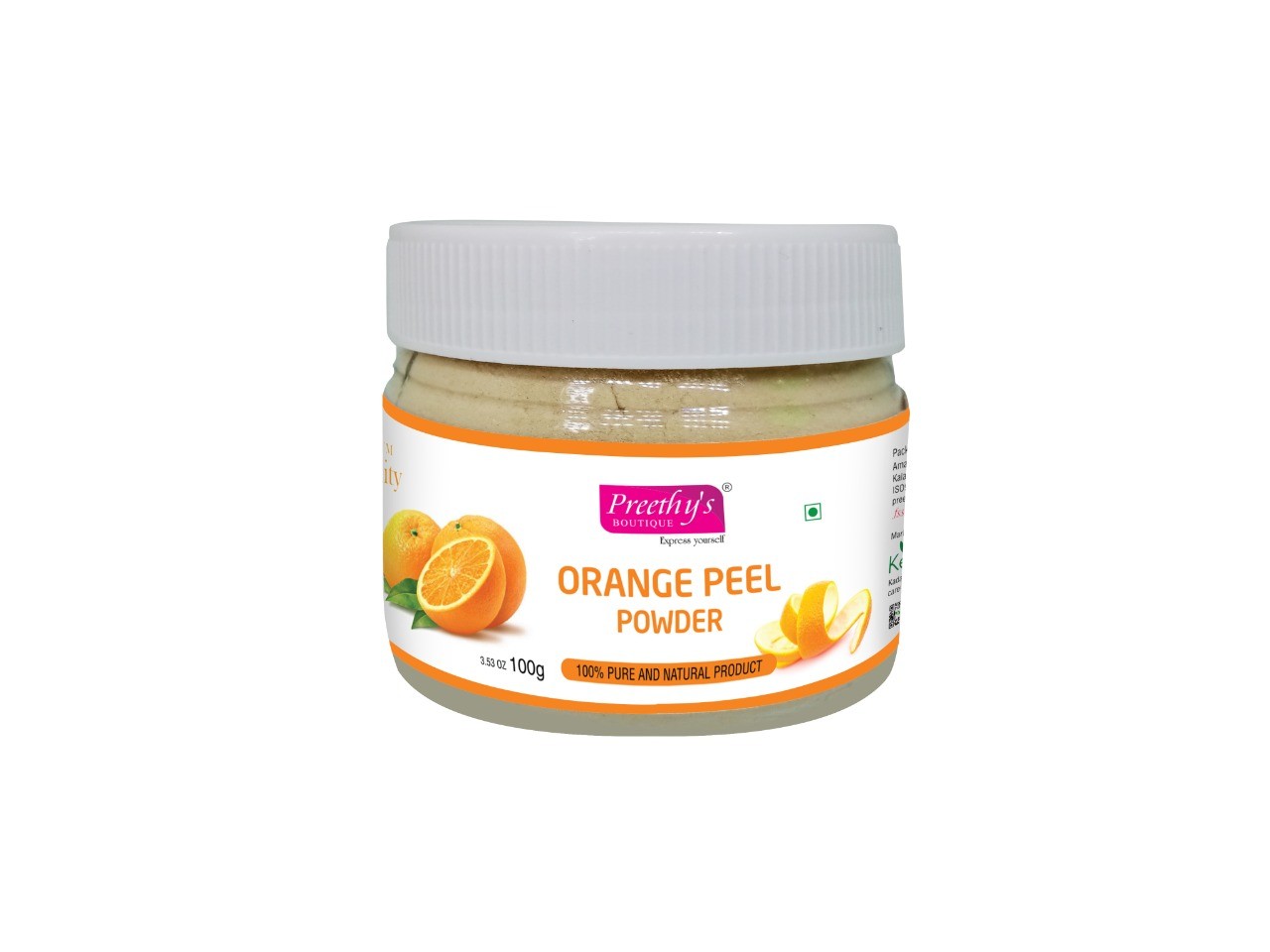 Preethy's Boutique Orange Peel Powder 100gm