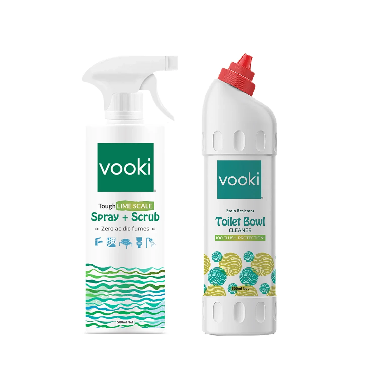 Stain Resistant Toilet Bowl Cleaner and Tough Limescale\Descaler - Spray and Scrub | Combo