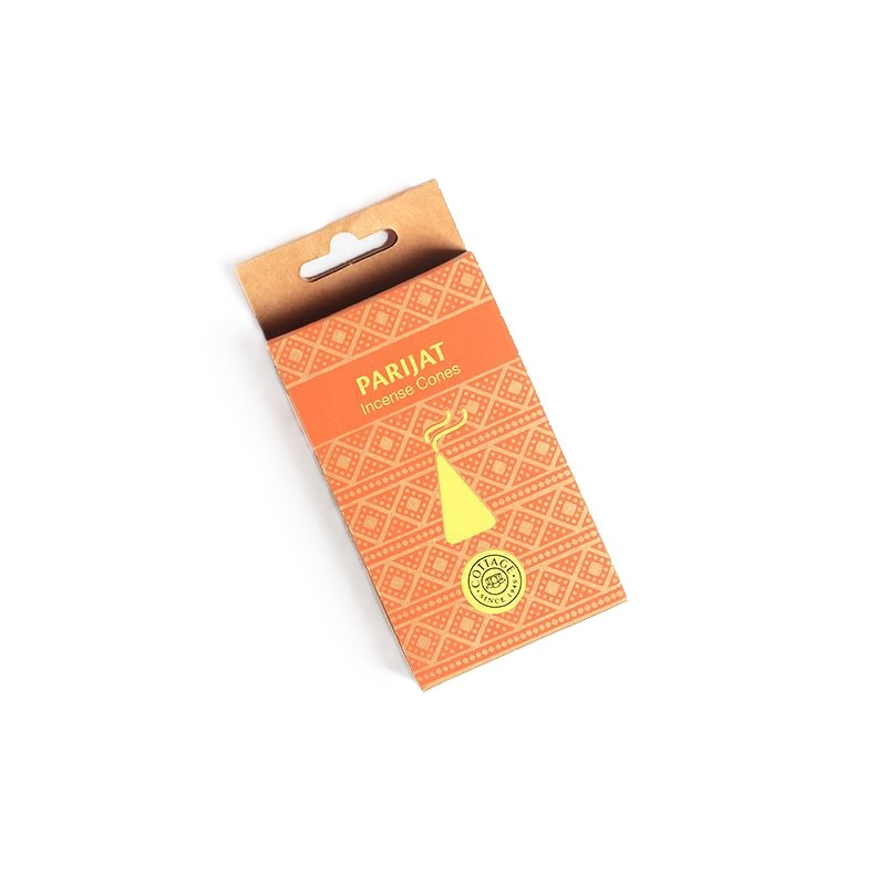 Parijat - Incense Cones - 15 Cones & Stand