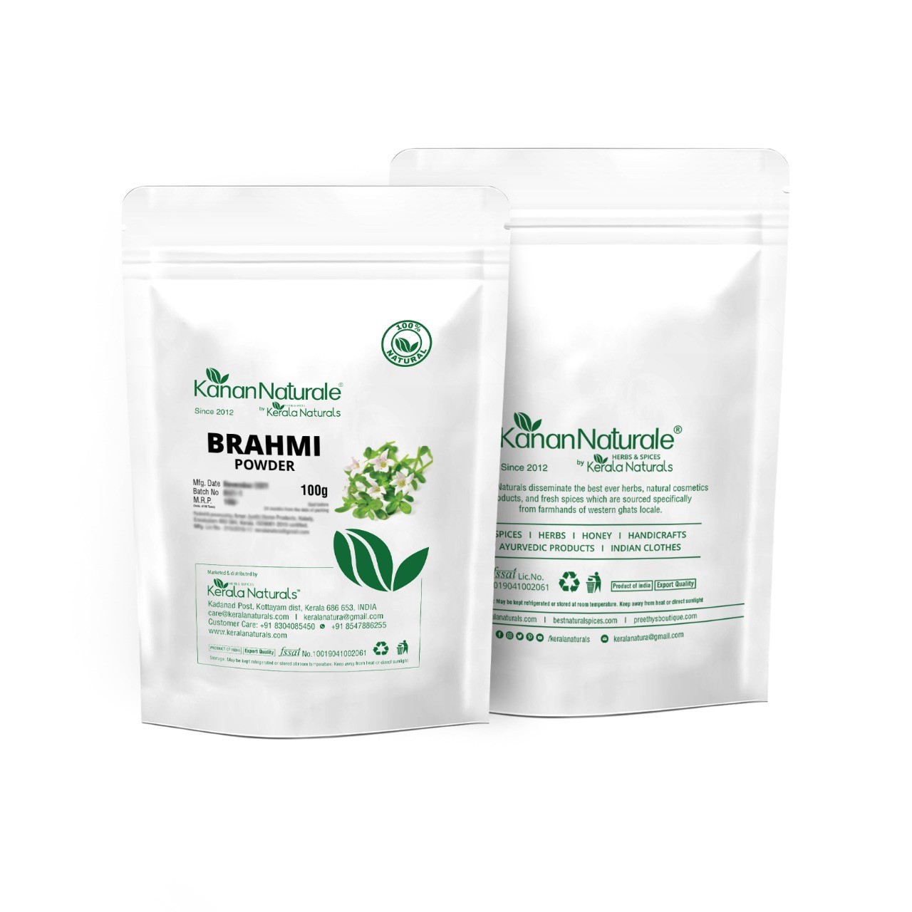 Kerala Naturals Brahmi Powder 2 * 100gm