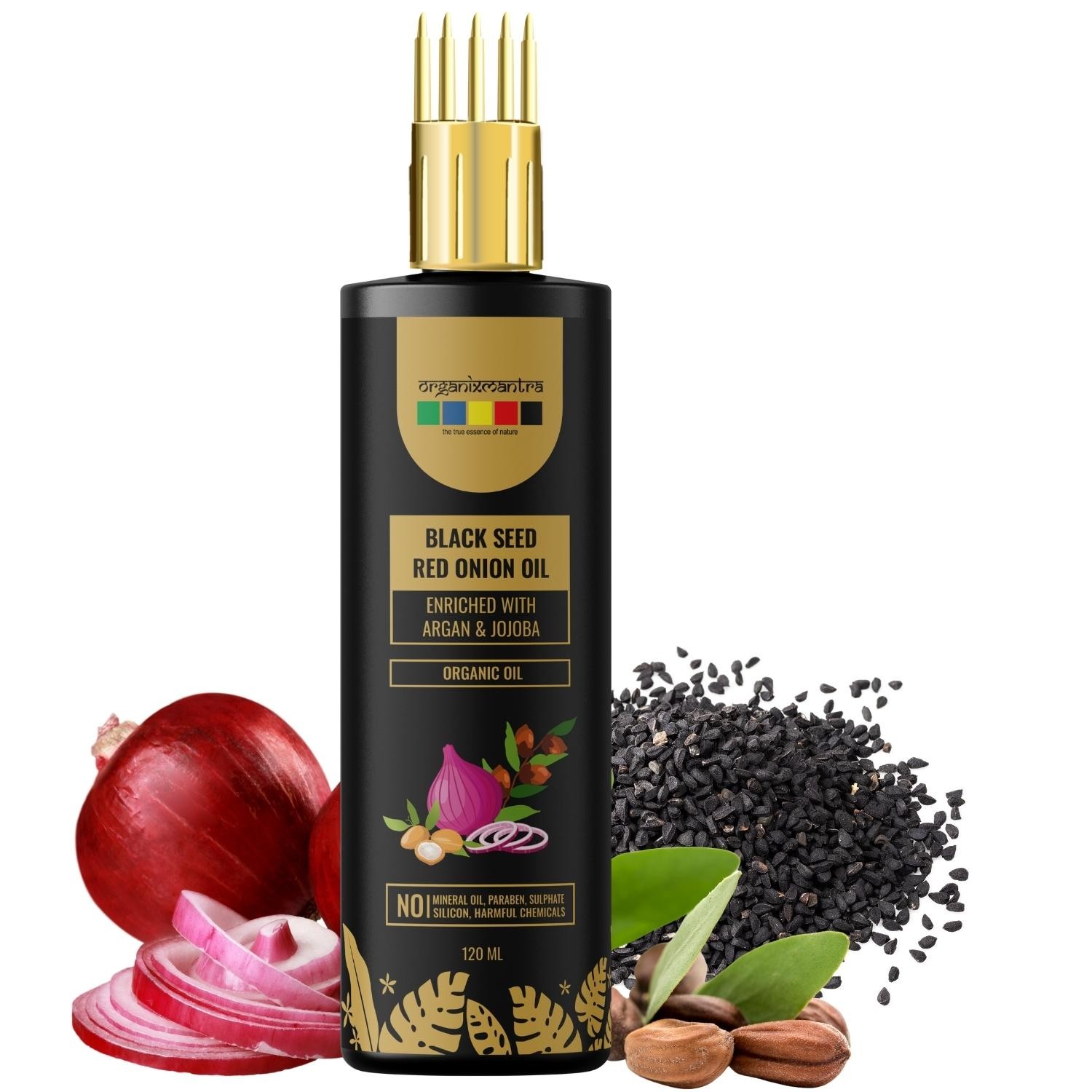 Organix Mantra Black Seed Red Onion Oil, 120ML