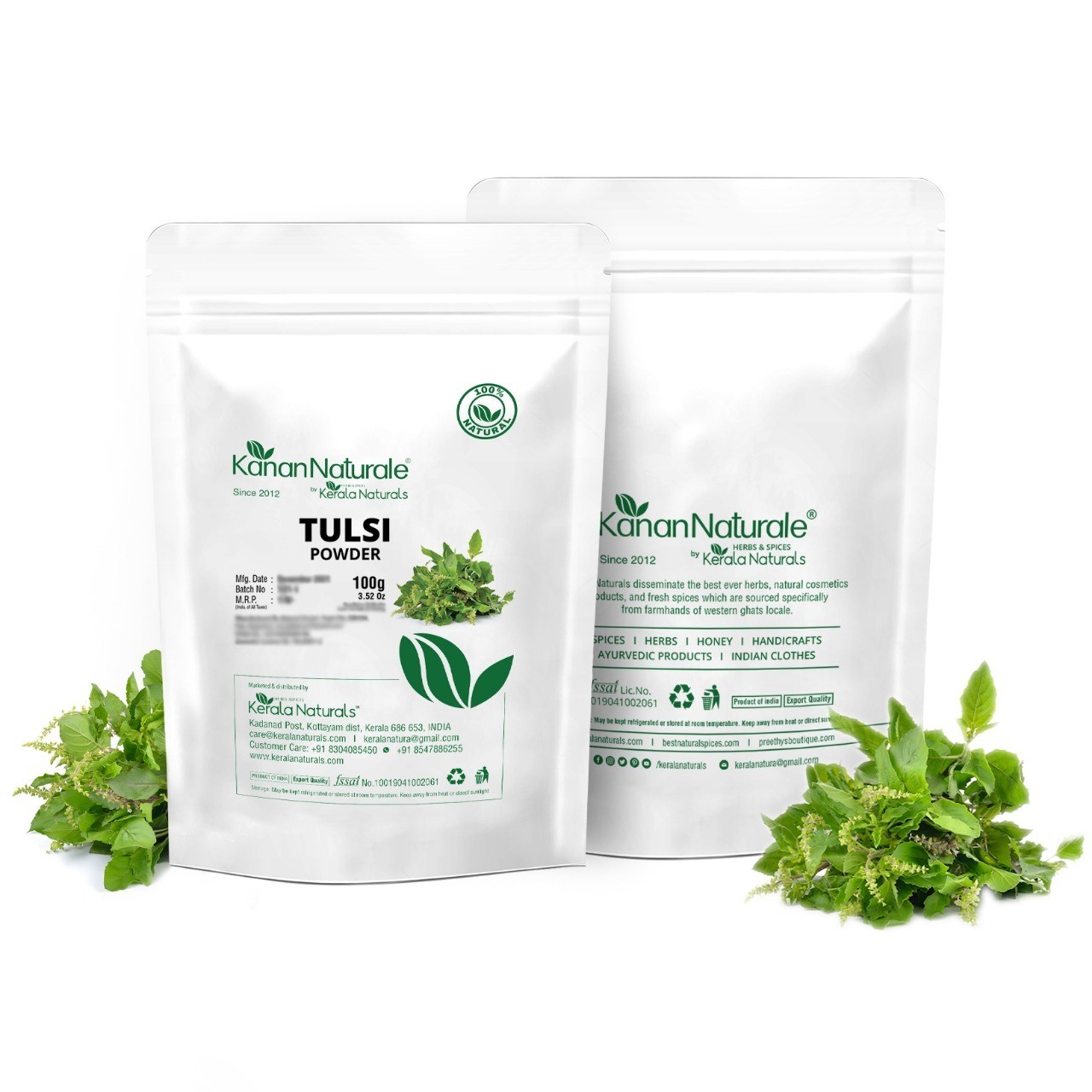 Kerala Naturals Tulsi  powder 2 * 100gm