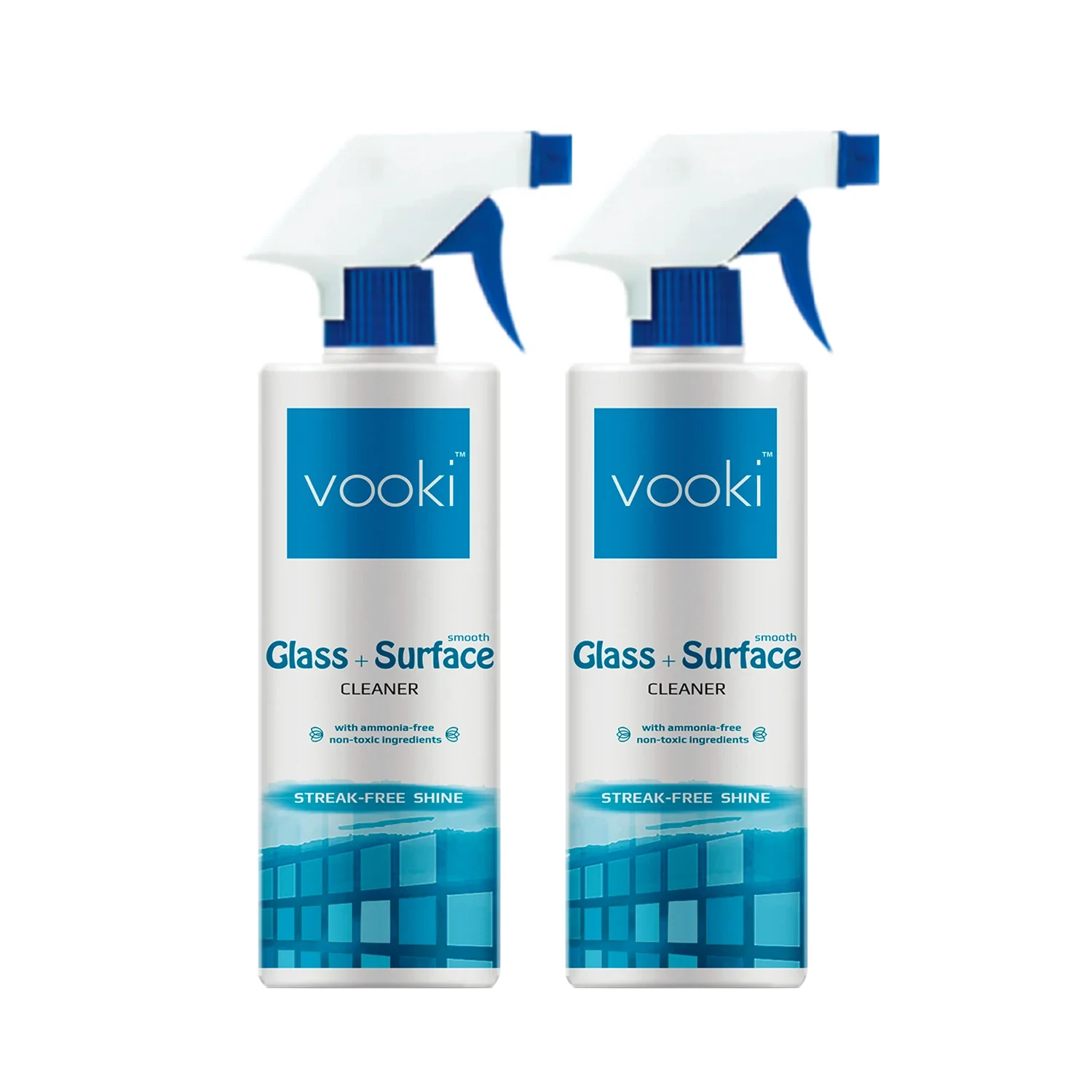 Glass + Smooth Surface Cleaner - 500ml [Pack Of 2] | Streak free Shine with Ammonia free Formula