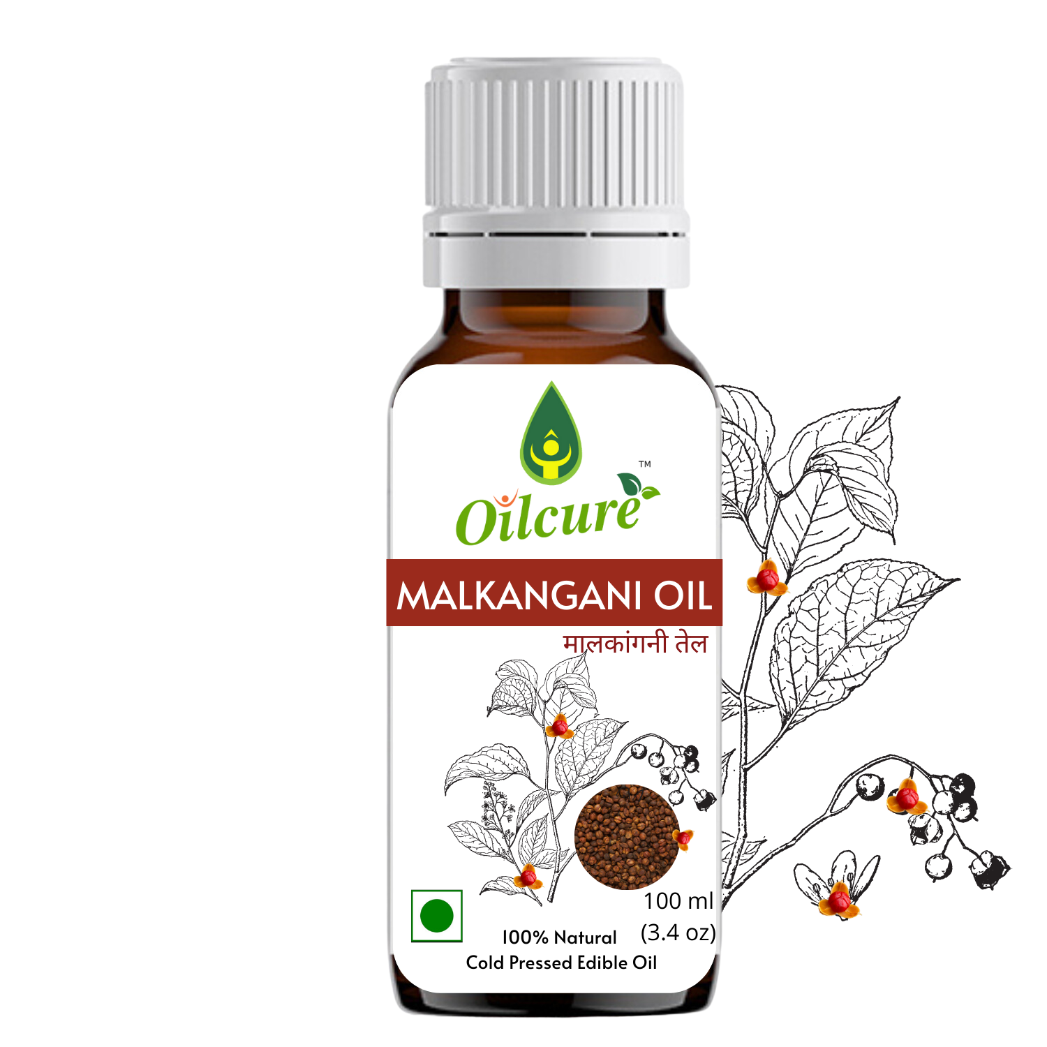 Oilcure Malkangani Oil Cold Pressed - 100 ml
